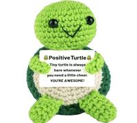 Positive Turtle Gifts,Funny Good Luck Gifts with Cards,Emotional Support Positive Potato Crochet Animals,New Job/Leaving gifts for Women/Men,First Day At School Motivational Toys for Kids,Best Friend
