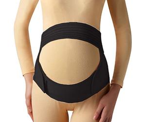 Positive Twins Creations Pregnancy Support Belt Breathable Belly Band That Provides Hip, Pelvic, Lumbar and Lower Back Pain Relief 3 in 1 Support Belt- for Pregnancy & Post Pregnancy (Medium) Black