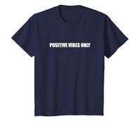 Positive Vibes Only T-Shirt, Youth, Navy Blue, 4T