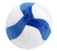 Positive Volleyball Knitted Plush Toy Volleyball Cushion Decorative Short Plush Figure 20cm Diameter for Sofa Bed Office Gift for Teens