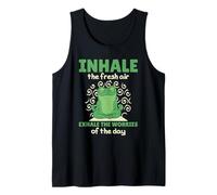 Positive Yoga Frog Design Cute Frog Yoga Tank Top