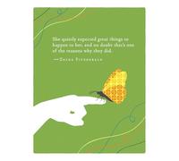 Positively Green Greeting Cards: Birthday - She quietly expected great things to (Pack of 6)
