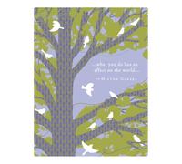 Positively Green Greeting Cards: Teacher/Mentor - What you do has an effect on the world (Pack of 6)