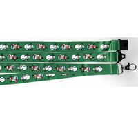 positivID 1 x JOLLY SNOWMEN Fun Christmas Festive Printed Neck Strap Ribbon ID Breakaway Safety LANYARD: FREE UK P&P