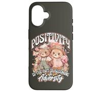Positivity is the Art of Blooming in Adversity Teddy Bears Case for iPhone 16