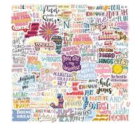 Positivity Stickers,Inspirational Graffiti Stickers,100Pcs Vinyl Waterproof Decals for Kids Teens,for Phone Laptop Water Bottles Skateboard Computer Phone Luggage Guitar Car Gifts