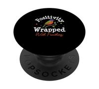 Positivity Wrapped With Feathers For Painted Bunting Birders PopSockets Adhesive PopGrip