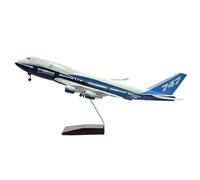 POSMRWK model airplane For 46cm 747 Airliner Model 1/160 Scale Die-cast Resin Model Airplane With LED Stand toy airplane kit(With light B747)