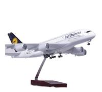 POSMRWK model airplane For 46CM A380 Model Aircraft Kit Aviation Model Die-cast Metal Aircraft Model Collection With Stand toy airplane kit(Withlight)
