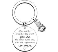 Posoto 1pcs Boxing Glove Keyring Appreciation Gift Thank You Gifts for Boxing Coach Leader Teacher Coworker Future Boxer Gift Boxing Lovers Gifts for Men