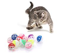 Posoto Cat Toy Balls with Bell,Interactive Plastic Cat Toy Balls for Indoor Activity and Chase Training