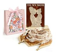 Posoto Thanks Mum Engraved Plaque: Daughter’s Gift for New Mum & Stepmother - Ideal for Mother’s Day, Birthday & Christmas