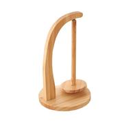 Posoto Wooden Rotatable Spool Holder, High-Performance Magnetic Hand Woven Yarn Holder, Wooden Yarn Shaft Rotating Tool (Beige)