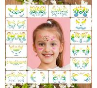 Posoto16 PCS Face Painting Reusable Stencils Faces Make-up Paint Stencils Body Paint Templates for Children's Acrylic Painting Stencil