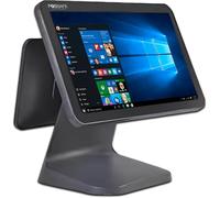 POSSAFE Windows POS Terminal with 15” Touchscreen+13.3” Customer Display, Intel i5-5GN, 8GB RAM, 128GB SSD - Dual Display Integrated Hardware System Point of Sale for Retail & Restaurant