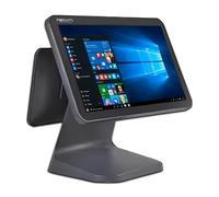 POSSAFE Windows Wireless POS Terminal 15.6” Touchscreen+11.6” Customer Display, Intel i5-5GN, 8GB RAM, 128GB SSD Dual Display Integrated Hardware System Point of Sale for Retail & Restaurant
