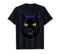 Possessed Black Cat, Evil Cats Face Halloween Costume Value Graphic T-Shirt