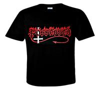 Possessed Seven Churches Death Short Sleeve Regular Tees Black Men's T-Shirt - 3XL