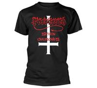 Possessed Seven Churches T Shirt L Black