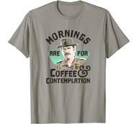 Possibilities Hopper Mornings are for Coffee Contemplation T-Shirt-L