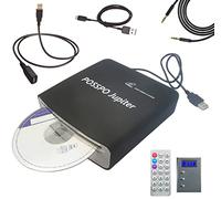 POSSPO CD DVD Player for Car with USB Port AUX Port, Portable External CD Player That Plugs into Car Laptop Desktop TV Computer, Plug & Play -Upgraded with Extra USB Extension Cable