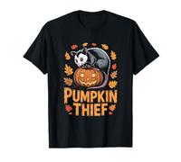 Possum Cottagecore Pumpkin Thief Halloween Artwork T-Shirt