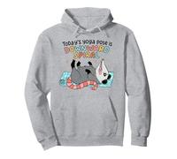 Possum Overwhelmed Today's Yoga Pose is Downward Spiral Pullover Hoodie