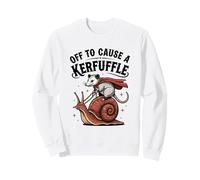 Possum Riding a Snail Funny Animal Troublemaker Kerfuffle Sweatshirt