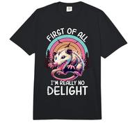 Possum Sarcasm Opossum Lover I'm Really No Delight Opossum Comfort Colors Adult Heavyweight T-Shirt