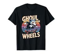 Possum Skateboard: Ghoul ON Wheels Retro T-Shirt