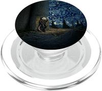 Possum Smoking Starry Night Scene Van Gogh Funny Tee PopSockets PopGrip for MagSafe