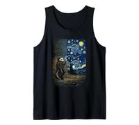 Possum Smoking Starry Night Scene Van Gogh Funny Tee Tank Top