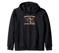 Possums Don´t Quit Funny eral Possum Gift Zip Hoodie