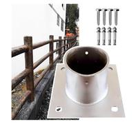 Post Anchor, Deck Base, Fence, Pier Mount Adapter, Embedded Stainless Steel Support, Outdoor Light Fixtures(Dia 130mm(5in),1 Pcs)