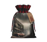 Post-Apocalypse Holiday Printed Drawstring Pouch S For Festival Wrapping, Storage And Party Use