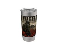 Post Apocalyptic Zone Survivor Tactical Gas Mask Video Game Stainless Steel Insulated Tumbler