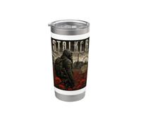 Post Apocalyptic Zone Survivor Tactical Gas Mask Video Game Stainless Steel Insulated Tumbler