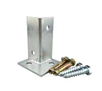 Post Base Anchors, Adjustable Steel Brackets for Fence and Deck, Durable Supports for Pergola and Mailbox, Post Protector Repair Kit
