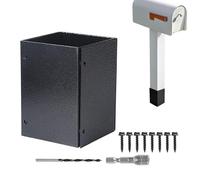 Post Base | Heavy Duty Adjustable Holder Feet,Heavy Duty Concrete Post Bracket with Screws | for Mailbox Support Wood Fence Porch Ground Gazebo