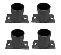 Post Base Plate for Wooden Decking, Secure Floor Flange for Concrete Support, Ideal for Railing and Structural Stability