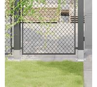 Post Base Silver 61x61 mm Galvanised Steel 150mm Square Base 4 pcs Heavy Duty x4