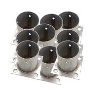 Post Base Sleeve for 6x6 4x4 2x2 8x8 Posts - Heavy-Duty Fence Post Anchor Bracket/Flange Railing Holder for Outdoor Gazebos & Backyards 18 Pcs Dia 100mm/3.9in