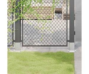 Post bases 4pc Silver Hot-Dip Galvanised Steel 61x61mm Inner 15cm Height Base15
