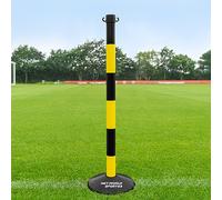 Post & Bases for Plastic Chain Barriers | 4 Colour Options | Suitable for All Surfaces (Freestanding Post, Yellow & Black)
