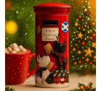 Post Box Biscuit Tin - Traditional Decorative with 175g of Biscuits | Festive Gift Idea | Vintage-Style Keepsake