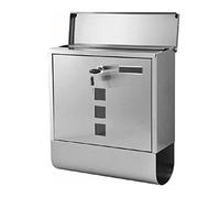 Post Box, Large Capacity Mailbox With Newspaper Compartment Comment Box