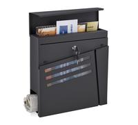 Post box Wall Mailbox Outdoor Letterbox Modern Mail Container Waterproof