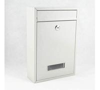 Post Box,Wall Mounted Lockable Mailbox Waterproof With Address Label And Two Keys