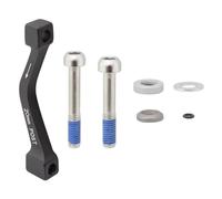 Post Bracket 20 P (Front180/Rear 160), Includes Stainless Caliper Mounting Bolts (CPS and Standard), Increased Depth for Fitment of All Calipers Including Guide Ultimate, Black