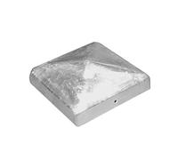 Post cap for square metal posts 90 x 90 x 1.5 mm silver galvanised